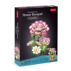 Пазл Cubic Fun трехмерный Букет цветов Гвоздики Фото