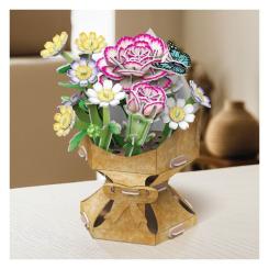 Пазл Cubic Fun трехмерный Букет цветов Гвоздики Фото 2