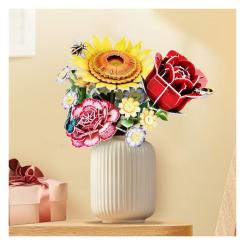 Пазл Cubic Fun трехмерный Букет цветов Гвоздики Фото 3