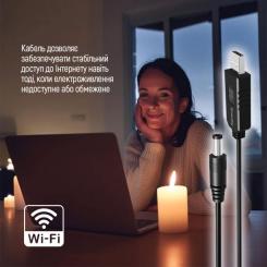 Кабель питания ColorWay USB to DC 5.5x2.5mm 9V 1.0m black Фото 11