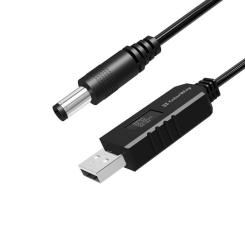 Кабель питания ColorWay USB to DC 5.5x2.5mm 9V 1.0m black Фото 1