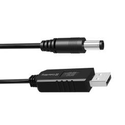 Кабель питания ColorWay USB to DC 5.5x2.5mm 9V 1.0m black Фото 2