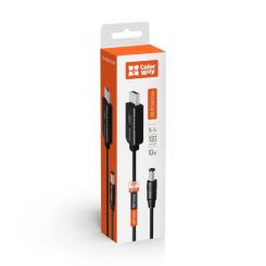 Кабель питания ColorWay USB to DC 5.5x2.5mm 9V 1.0m black Фото 6