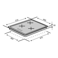 Варочная поверхность Ventolux HG430 K7G CEST (BK) Фото 7