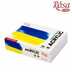 Акриловые краски Rosa START Ukraine 12 x10 мл Фото