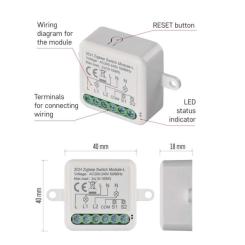 Модуль управления умным домом EMOS H5104 ZigBee 3.0 2-Channel Фото 7