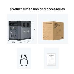 Зарядная станция Choetech BS0061 1200W 1024Wh Фото 10