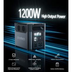 Зарядная станция Choetech BS0061 1200W 1024Wh Фото 4