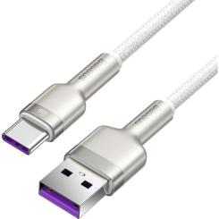 Дата кабель Baseus USB to USB-C 1.0m 6A 66W white Фото 1
