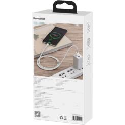 Дата кабель Baseus USB to USB-C 1.0m 6A 66W white Фото 3