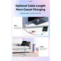 Дата кабель Essager USB-C to USB-C 2.0m 100W white Фото 8