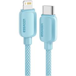 Дата кабель Essager USB-C to Lightning 2.0m 20W blue Фото