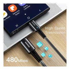 Дата кабель Essager USB-C to USB-C 1.0m 100W black Фото 3