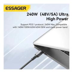 Дата кабель Essager USB-C to USB-C 1.0m 240W Фото 7