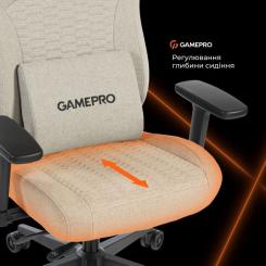 Кресло игровое GamePro GC760LG Fabric Light Gray Фото 10