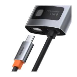 Концентратор Baseus USB-C 6-in-1 Фото 4