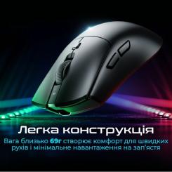 Мышка RAWM SA-MH01Pro Wireless/Bluetooth Black Фото 4