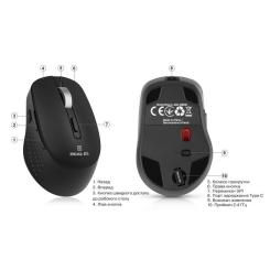 Мышка REAL-EL RM-380W Wireless Black Фото 9