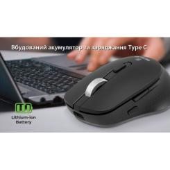 Мышка REAL-EL RM-380W Wireless Black Фото 10