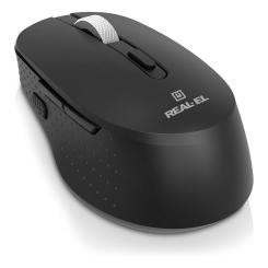 Мышка REAL-EL RM-380W Wireless Black Фото 2