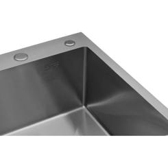Мойка кухонная Kroner Geburstet-6350RHM Фото 5