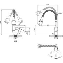 Смеситель Agua Sevilla-C039 Фото 5