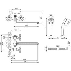 Смеситель Agua Toledo-C073 Фото 5