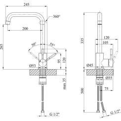 Смеситель Kroner Klassisch-ESG037 Фото 8