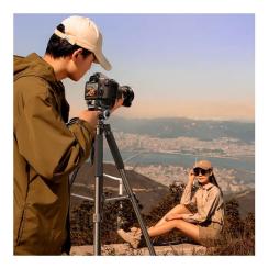 Штатив RTAKO VT-990S 1.9M HEXAGONAL PHOTOGRAPHY TRIPOD Black Фото 1