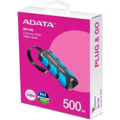 Накопитель SSD ADATA USB 3.2 500GB SC740 Фото 5