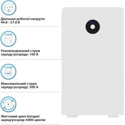 Батарея LiFePo4 Deye RW-F16 51.2V - 314Ah Фото 3