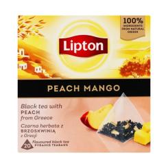 Чай Lipton черный "Peach mango" 20 пакетиков Фото