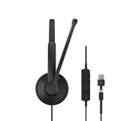 Наушники Epos Impact 100 MS Mono USB-C+A Black Фото 2