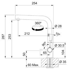 Смеситель Franke Lina L Clear Water Фото 8
