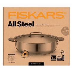 Сотейник Fiskars All Steel глибокий матовий 28 см Фото 4