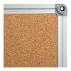 Офисная доска Buromax пробковая 100x150 см, алюминиевая рамка Фото 1