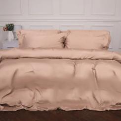 Постельное белье MirSon Tencel №03 Creamy 143х210 полуторный Фото