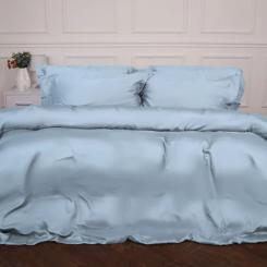 Постельное белье MirSon Tencel №04 Blue 2x143x210 Семейный Фото