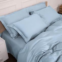 Постельное белье MirSon Tencel №04 Blue 2x143x210 Семейный Фото 3