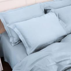 Постельное белье MirSon Tencel №04 Blue 2x143x210 Семейный Фото 7