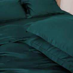 Постельное белье MirSon Tencel №07 Emerald 175х210 двуспальный Фото 2