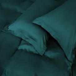 Постельное белье MirSon Tencel №07 Emerald 175х210 двуспальный Фото 3