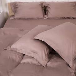 Постельное белье MirSon Tencel №08 Beige 200x220 Евро Фото 3