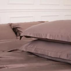 Постельное белье MirSon Tencel №08 Beige 200x220 Евро Фото 5