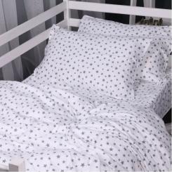 Постельное белье MirSon 016 White Stars Фланель 200x220 Евро Фото 2