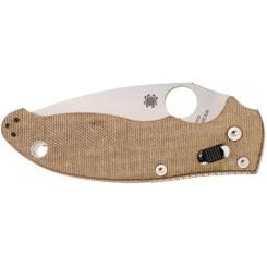 Нож Spyderco Manix 2 CPM Cru-Wear Micarta Brown Фото 2