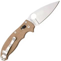 Нож Spyderco Manix 2 CPM Cru-Wear Micarta Brown Фото 3