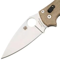 Нож Spyderco Manix 2 CPM Cru-Wear Micarta Brown Фото 4