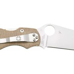 Нож Spyderco Military 2 CPM Cru-Wear Micarta Brown Фото 2