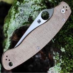 Нож Spyderco Military 2 CPM Cru-Wear Micarta Brown Фото 8